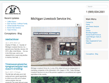 Tablet Screenshot of michiganlivestock.com